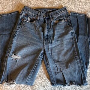 American Eagle Outfitters Blue Distressed Jeans